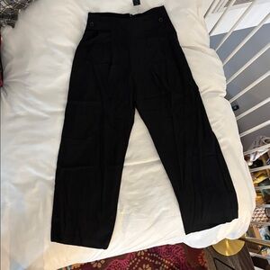 Banana Republic NWT black wide leg trousers